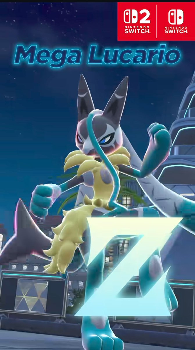 .<a href="/Pokemon/">Pokémon @ Lumiose City 🥐</a> and <a href="/NintendoAmerica/">Nintendo of America</a> just revealed Mega Lucario Z! WHAAAT!