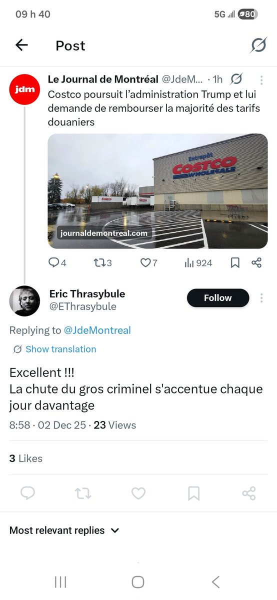 Eric l'épais du jour chronique tient mordicus a conserver son titre 

🤣🤡