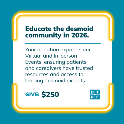 DTRFoundation's tweet image. Today's the day! Giving Tuesday is here, and it's your chance to make a real difference for desmoid tumor patients.

⭐️ Give now: donate.dtrf.org/DTRF-2025Fillt… 

#DTRF #desmoid #desmoidtumors