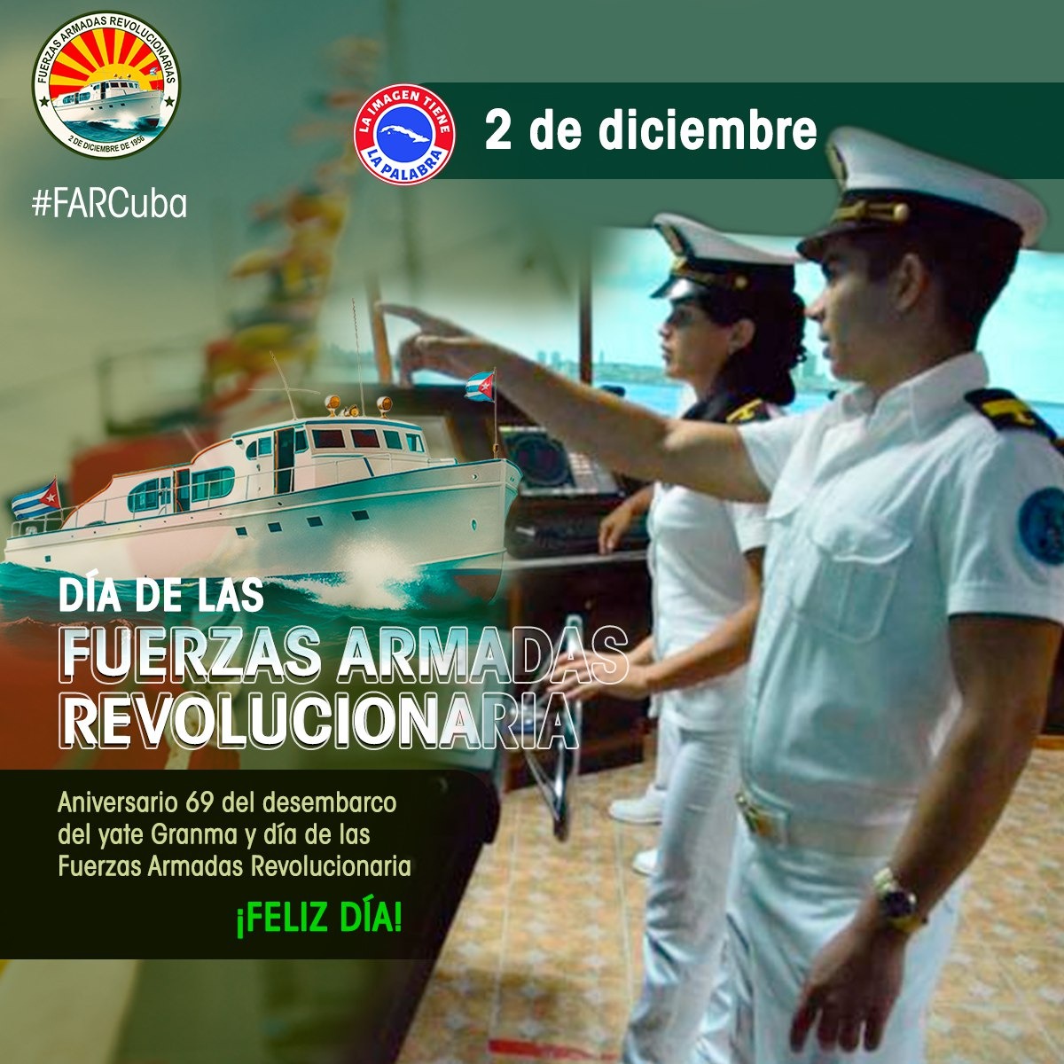 “Deseo reconocer la serenidad y madurez con que ha actuado nuestro pueblo, y el trabajo (...)de los abnegados combatientes de las FAR (...)”
#FARCuba