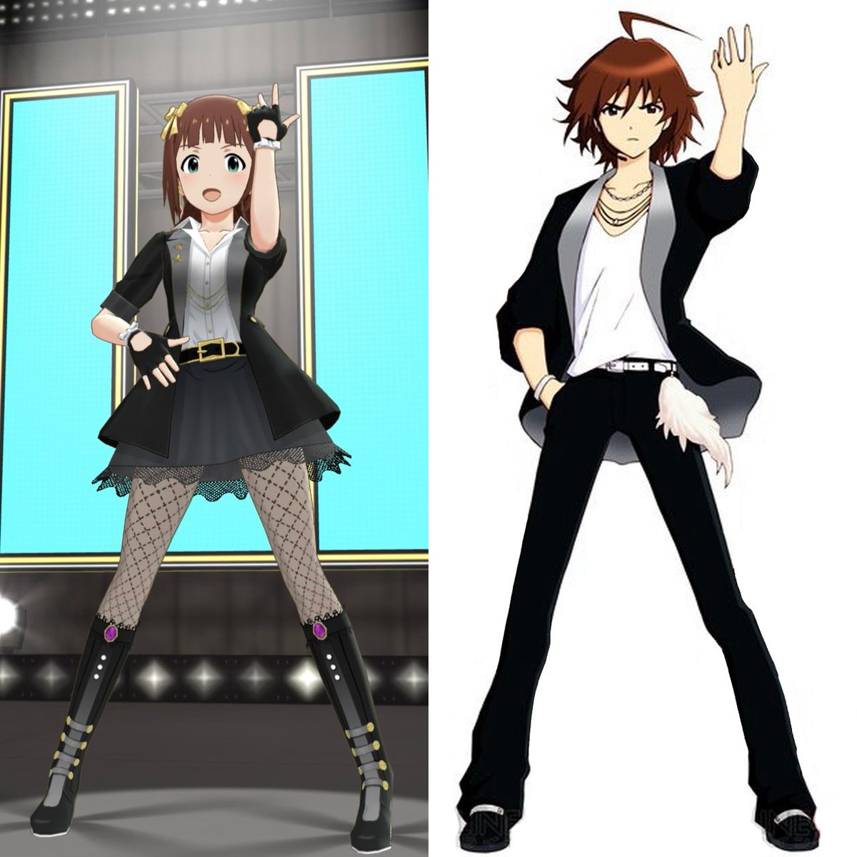 じゃあ冬馬の真似する春香を…