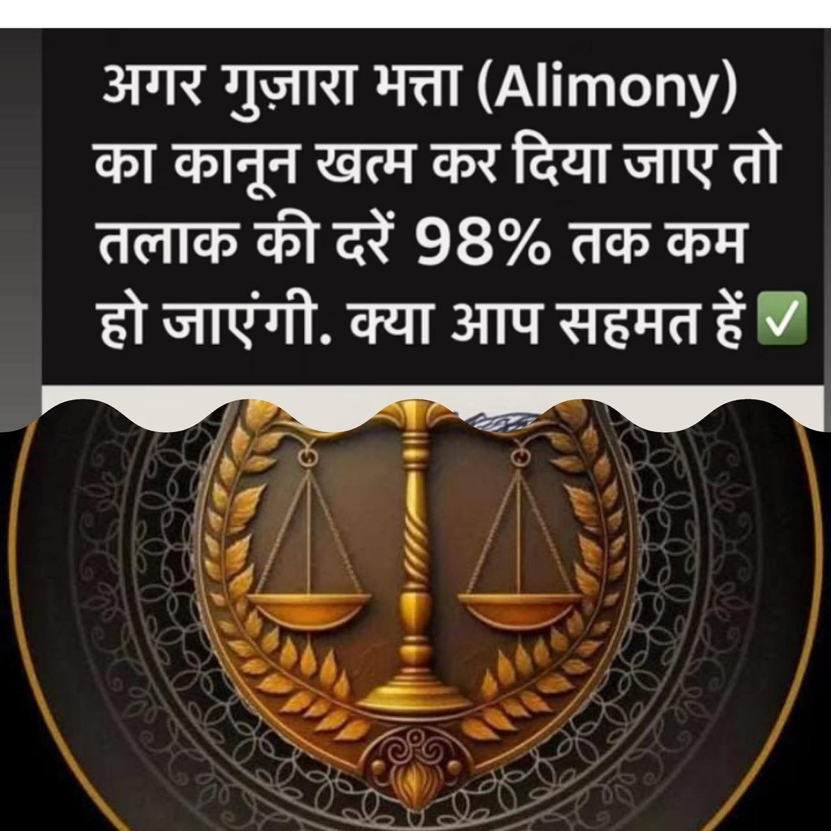 looteri_dulhan's tweet photo. These block coats have ruined marriage institution of India. 

ALIMONY must be scrapped. 💯 https://t.co/dTS1Yvd6cp