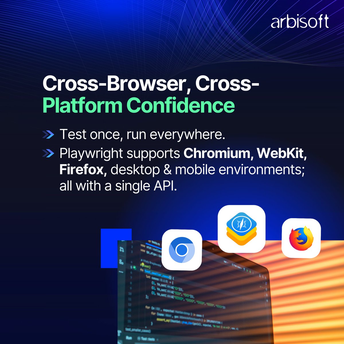 arbisoft's tweet image. Playwright makes full-stack testing reliable, and Arbisoft can help you implement and run tests seamlessly.
💡 Explore Asfa’s guide for best practices: tinyurl.com/mtnhxbem

#Playwright #WebTesting #ArbisoftBlogs