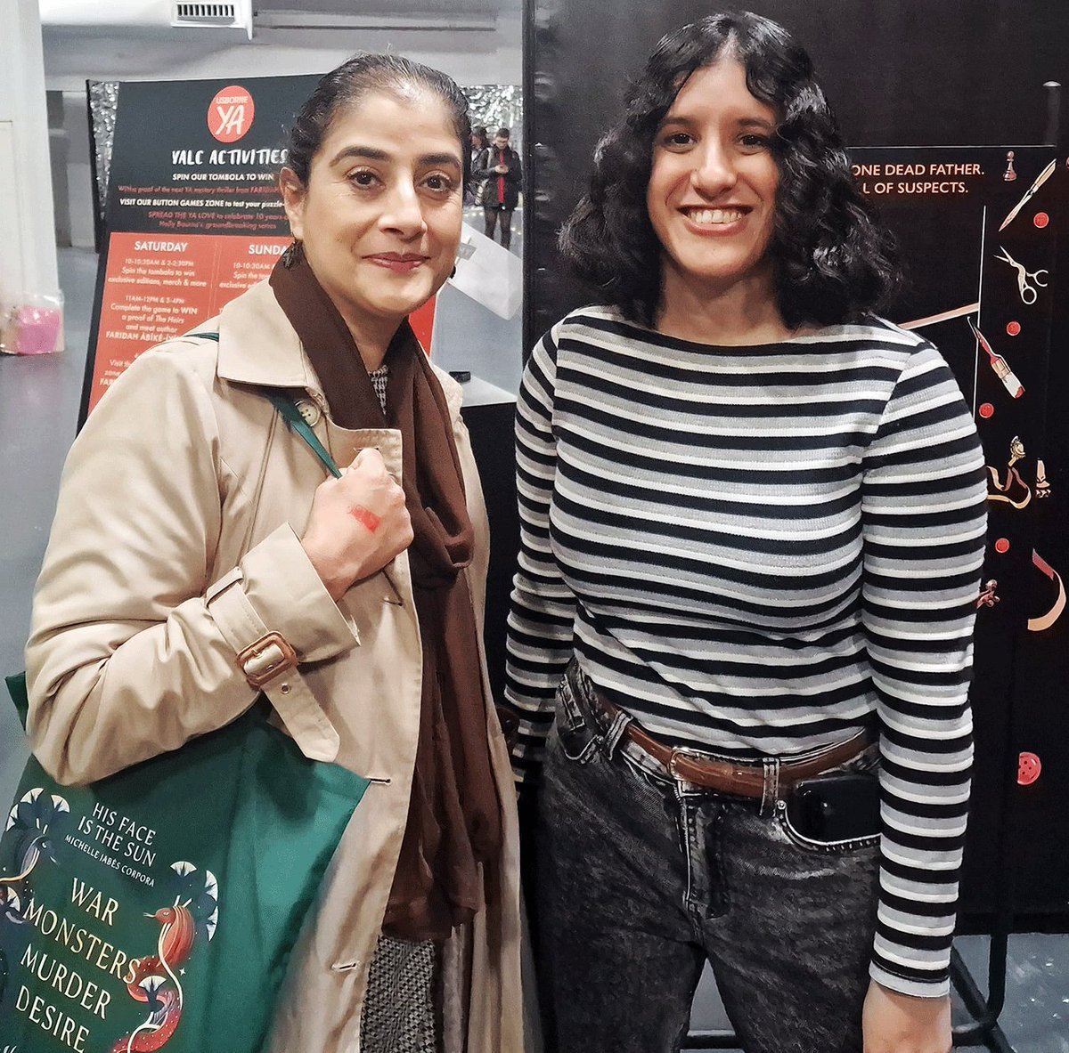 hub_sb's tweet photo. YALC 2025 was brilliant as ever. Authors met, new titles bought, books signed, proofs received and lots learned. Highlights were meeting @faridahlikestea (The Heirs) and @RavenaGuron (Your Murder Next). Both books out in 2026. I think that is what is called a successful day! https://t.co/SnJ01qDp2h