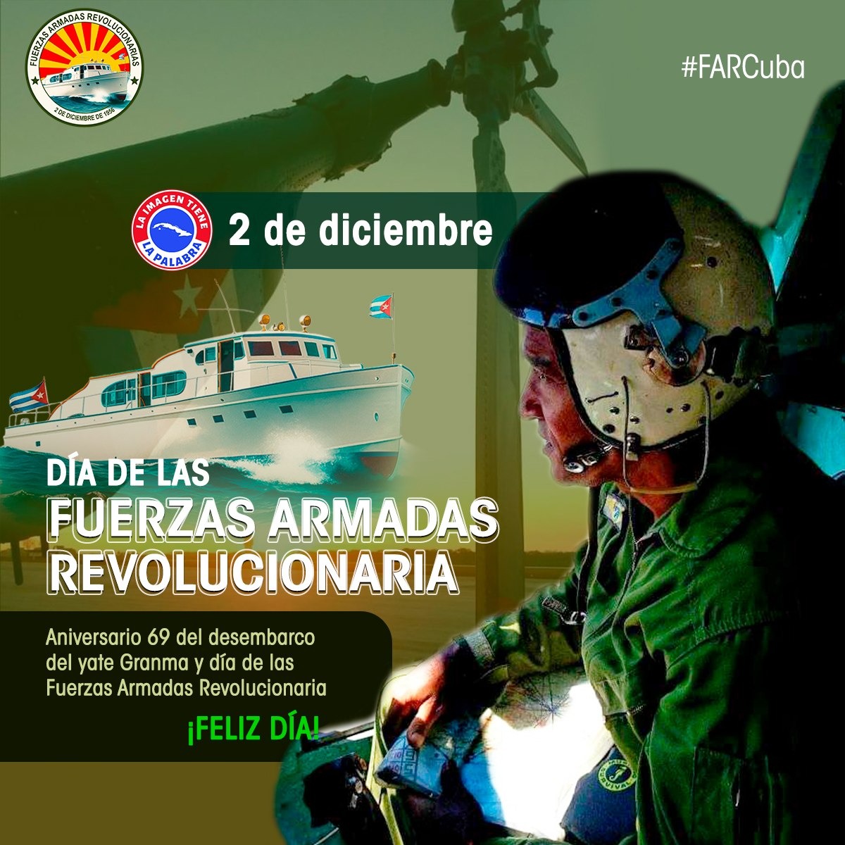“Deseo reconocer la serenidad y madurez con que ha actuado nuestro pueblo, y el trabajo (...)de los abnegados combatientes de las FAR (...)”
#FARCuba