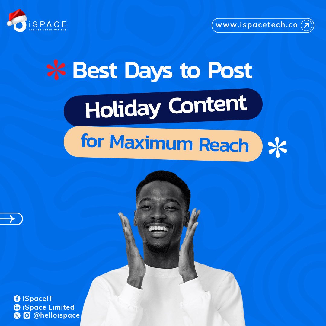 helloispace's tweet image. To get the best results from holiday content, timing is everything.

➡️Scroll through to discover more 

If you want campaigns with reach and performance, @helloispace is ready to help you create and plan strategies that works. 

📩Send us a DM to book a session 

#iSpace #tech