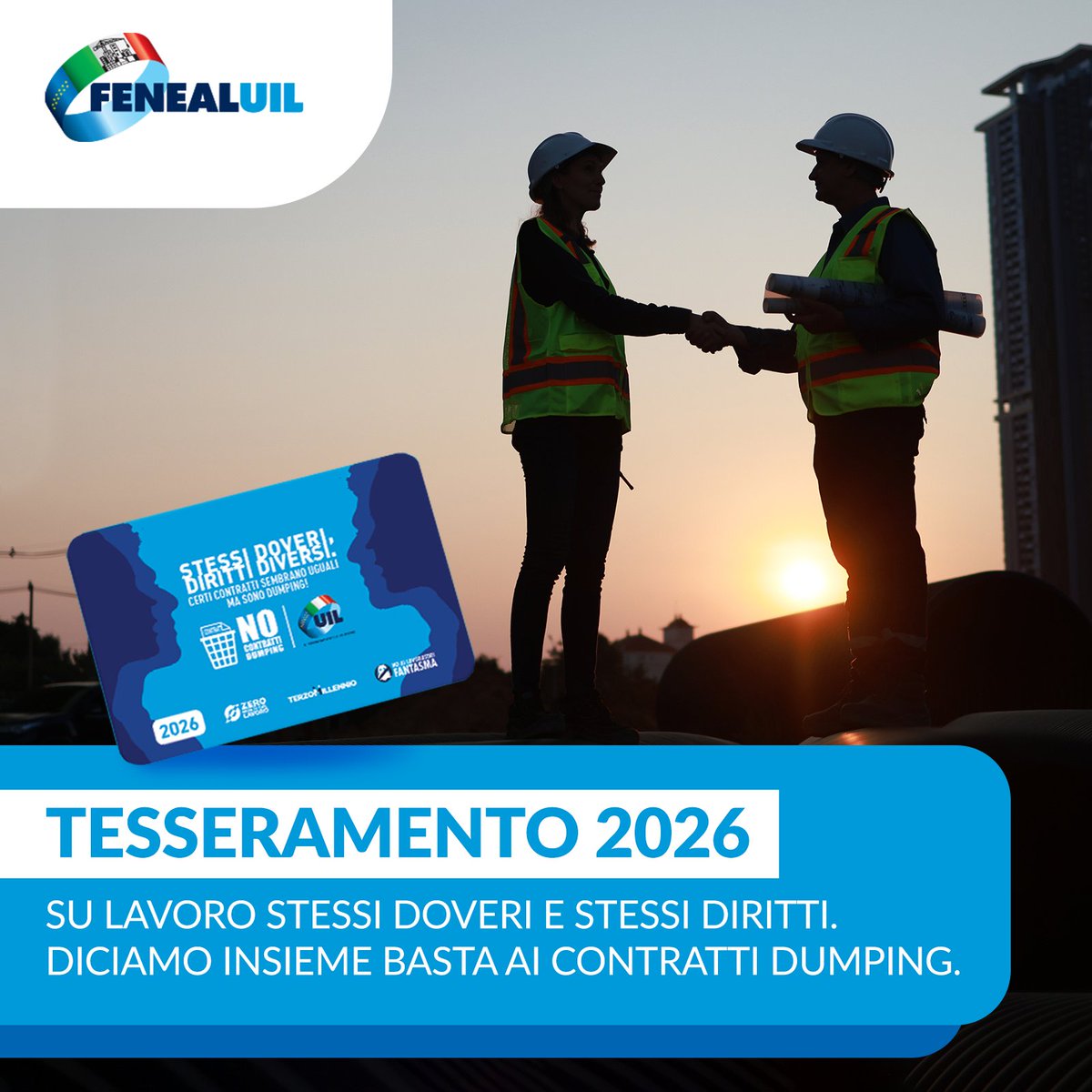 🔵 Unisciti a noi! 
Scegliere la #FENEALUIL significa dare forza a un sindacato che tutela le lavoratrici e i lavoratori e che si batte per un’edilizia più giusta e più sicura. 
Scegli chi tutela diritti e sicurezza nel settore delle #costruzioni. 
👉 fenealuil.it/iscrizione-all…