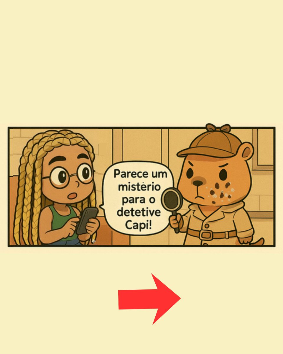 RobinhoeDani's tweet image. Robinho e Dani: O mistério da bolacha desaparecida” ou seria biscoito?🕵️‍♂️🍪  
 Por aqui, até pacote de biscoito precisa de segurança máxima… senão o detetive Capi entra em ação e o ladrão de biscoito é desmascarado na hora (ele mesmo)! #robinhoedani #biscoitos #capi #tirinhas