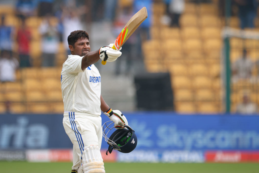 cricbuzz's tweet image. Sarfaraz Khan smashed a 47-ball 100* for Mumbai 🔥🔥

#SMAT2025 #SarfarazKhan