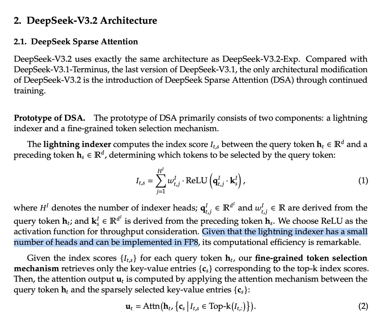 So this is how DeepSeek makes V3.2 fast in long contexts...smart move.