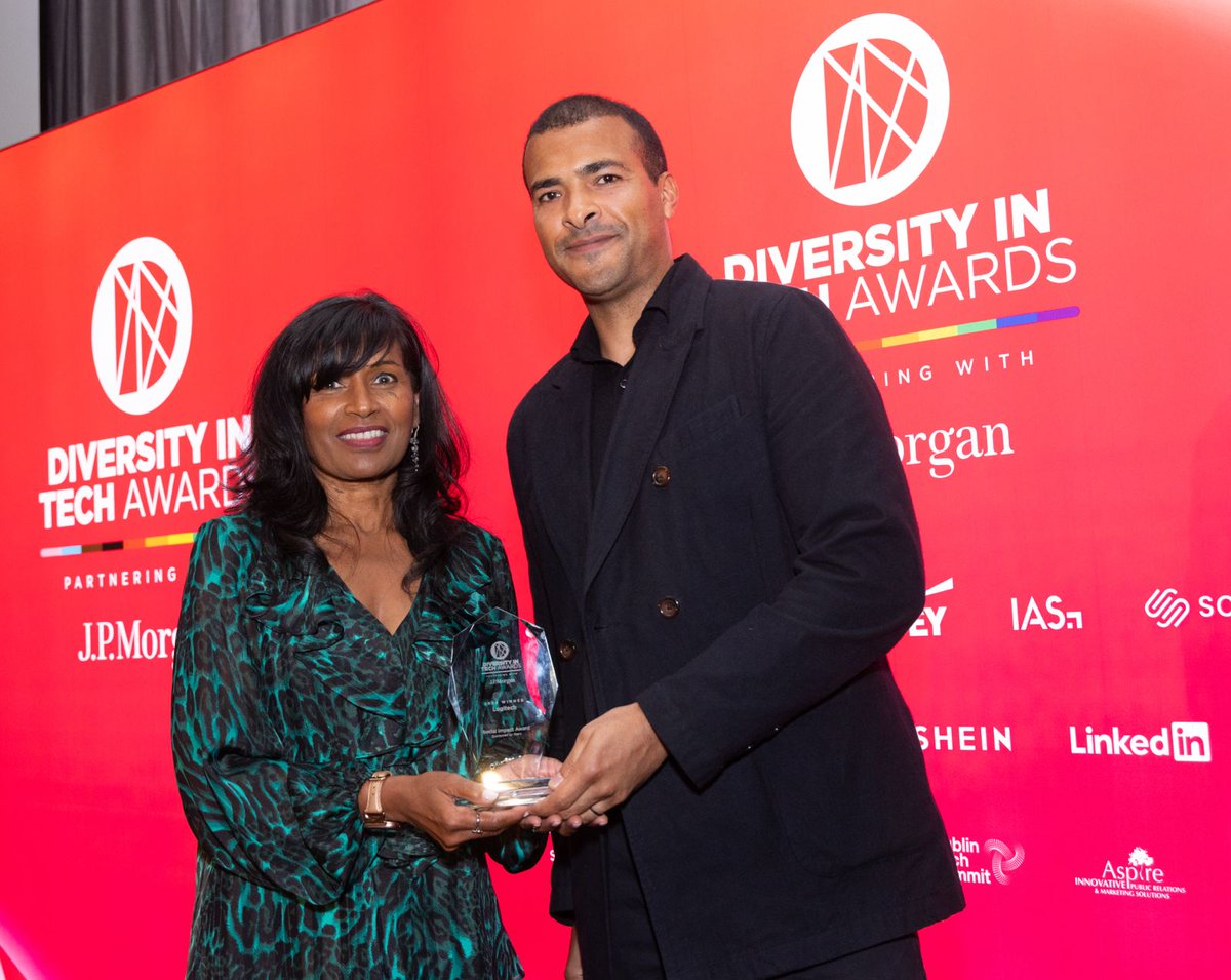 DITAwards's tweet photo. The Diversity in Tech Awards 2025 celebrated how DEI work can truly strengthen tech.

The four Award winners, @EPAMSystems , AccessAvenue, @Logitech and @Datapac_ICT show how Diversity can be translated into real actions, real networks, and real impact across tech. 

#DITA2025 https://t.co/qlA4tkUqnQ