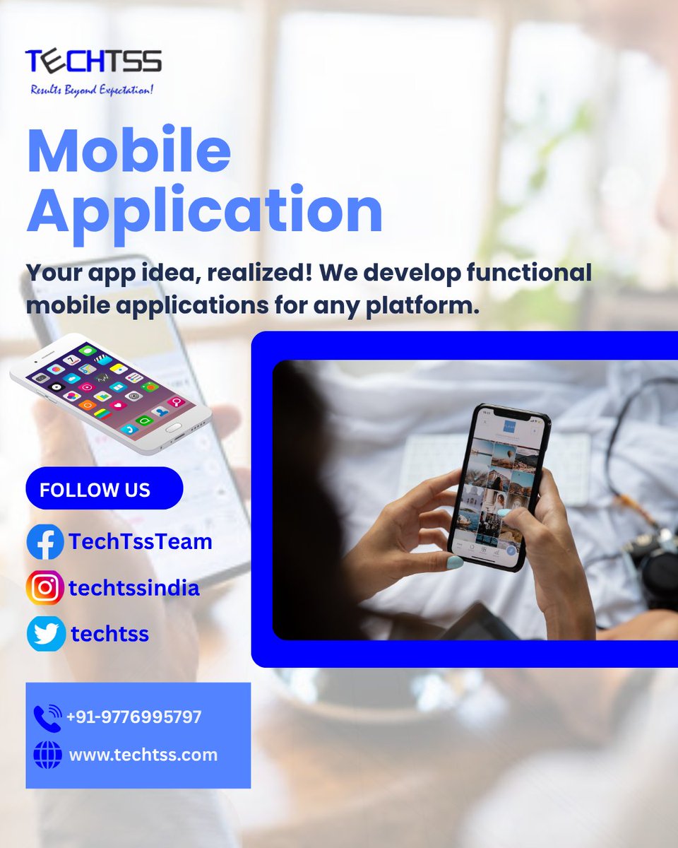 TechTss's tweet image. Transform your ideas into reality with our custom mobile applications! User-friendly and innovative, we create apps that enhance user engagement and drive success for your business.
Let&apos;s collaborate&amp;gt;&amp;gt; techtss.com/mobile-applica…

#Techtss  #mobileapplication #webdeveloper #webdesign