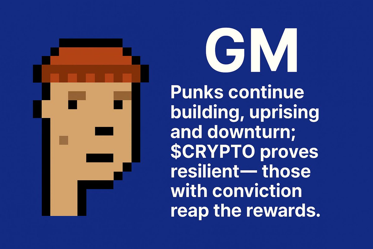 brcpunks_CTO's tweet image. The Punks remain firm, building on high and low.

$CRYPTO continues to show strength - and those who maintain conviction, reat.

Every day it becomes clearer:

Punks BRC 2.0 are not only collectibles - they are miners of the new Bitcoin economy.

Let’s go ahead. 🚀🔥