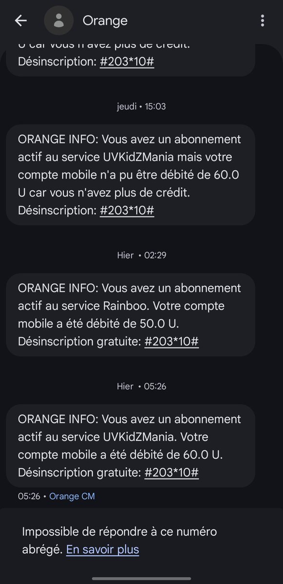 treshald's tweet photo. Honnêtement nous n'avons pas d'autres choix que de vous afficher sur la place publique. @Orange_Cameroun vous abusez . Me soutirer des unités sur des forfaits auxquels je n'ai jamais souscrit. Une plainte va s'en suivre vous allez rembourser et dédommager https://t.co/JMRw5jPYey