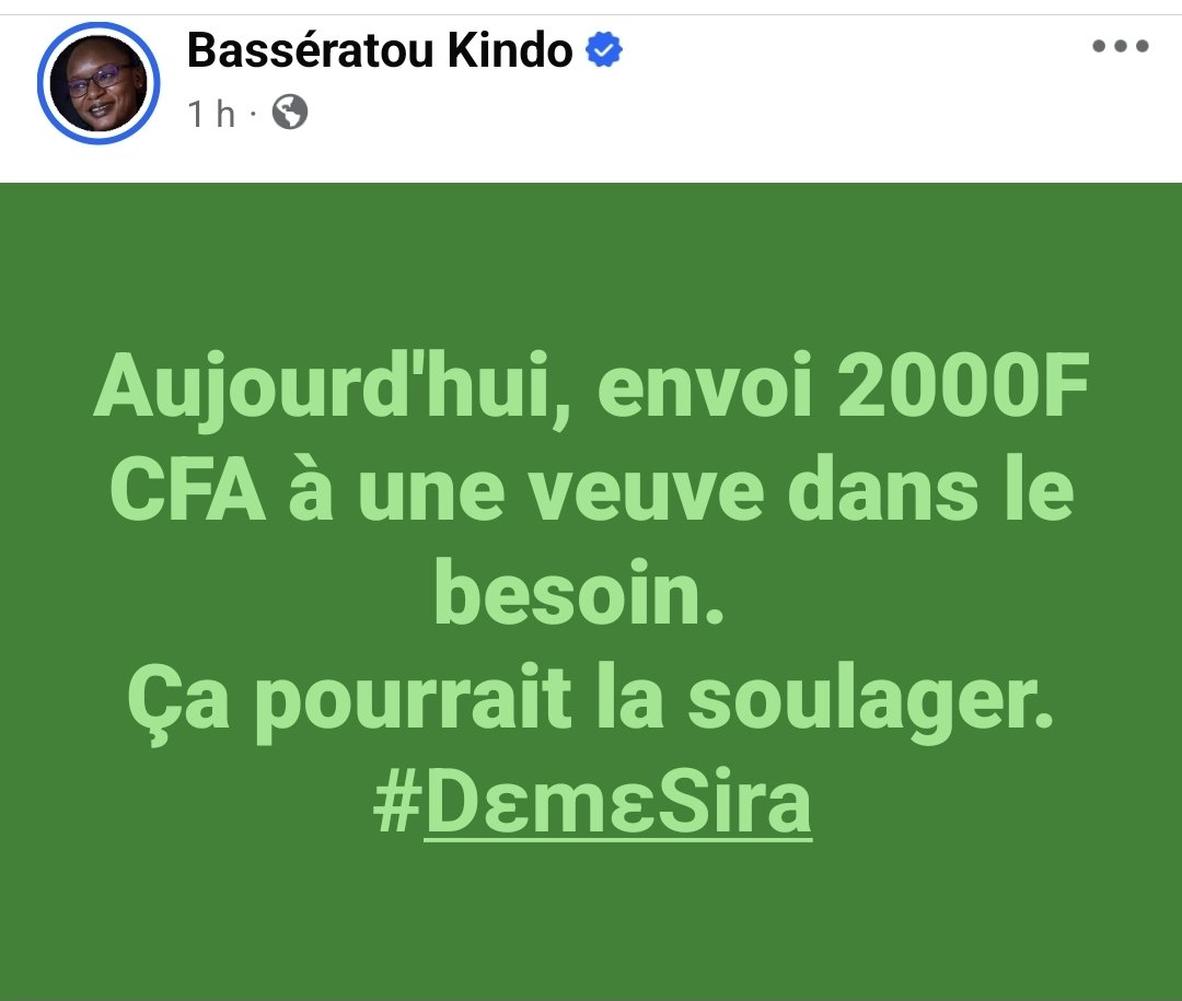 La solidarité, une valeur humaine.
#Burkina #Lwili #TL226 #DɛmɛSira