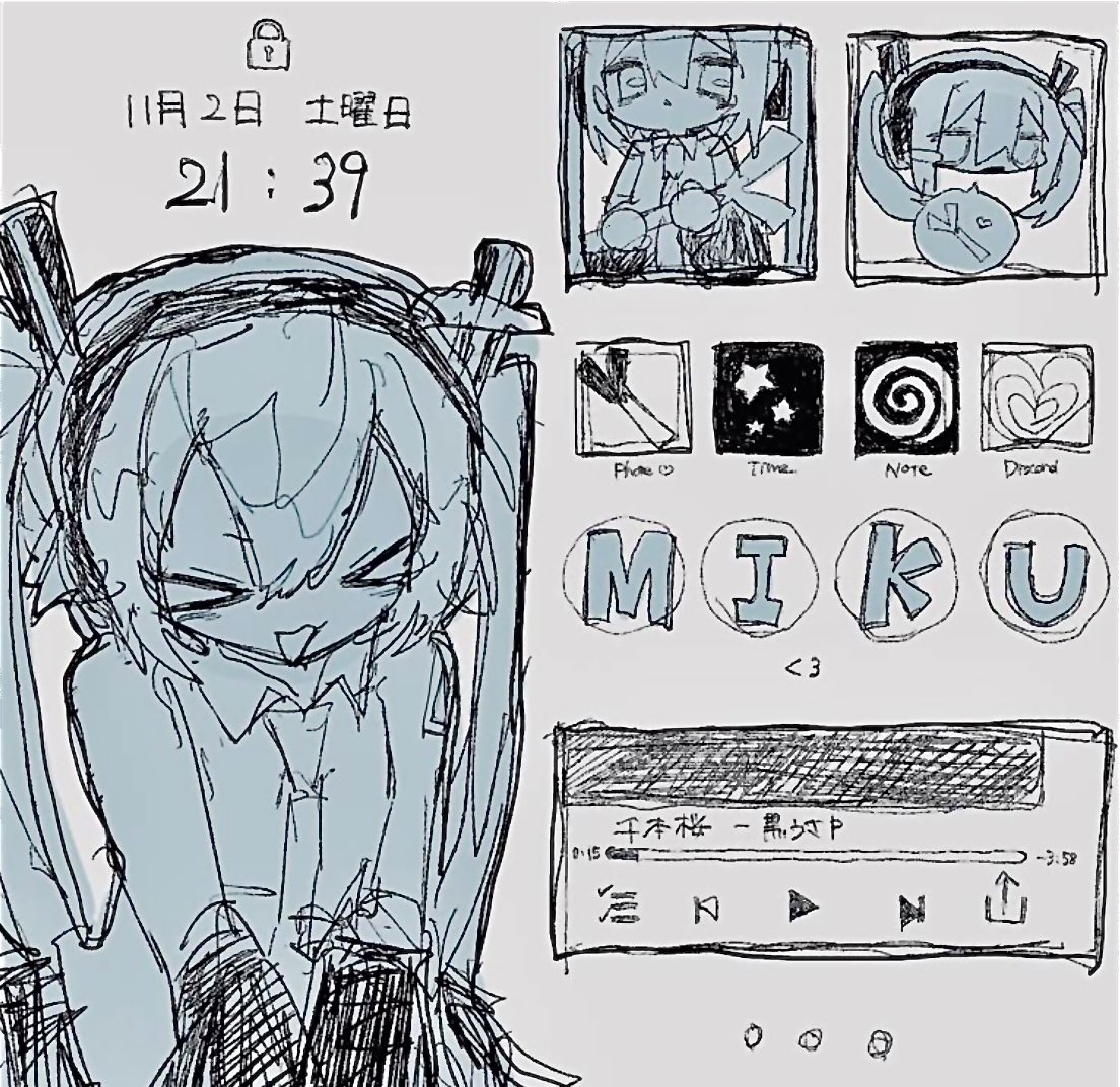 anirinblack_0's tweet image. #初音ミク