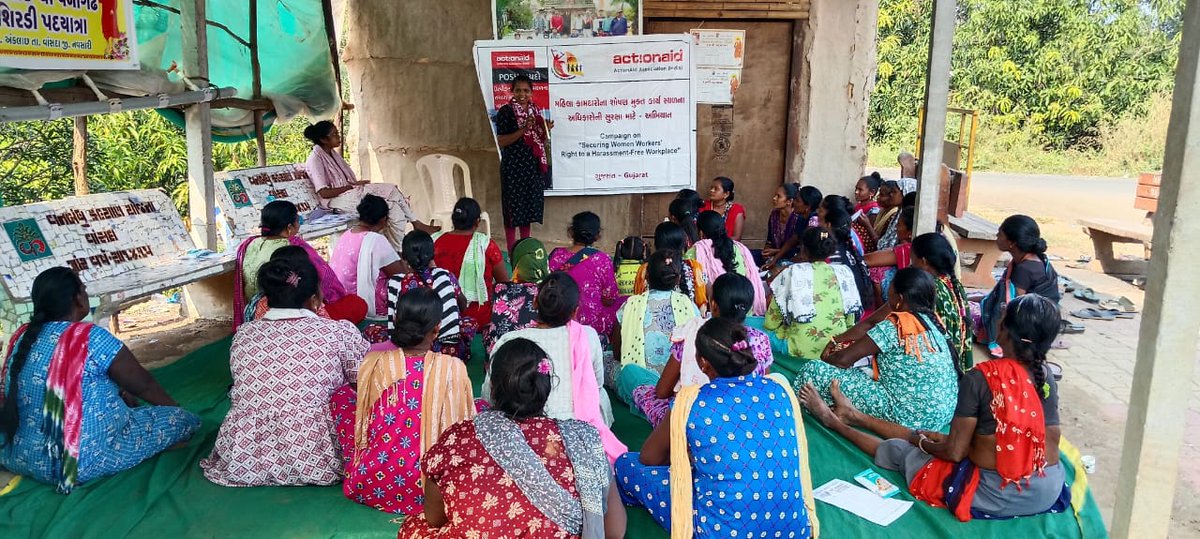 ActionAidIndia's tweet photo. 16 Days of Activism Against Gender-Based Violence | Gujarat
As part of the ongoing 16 Days of Activism, ActionAid Association organised a series of awareness and capacity-building activities across Vadodara, Navsari, Dang, and Tapi districts in Gujarat.
In Vadodara (Dabhoi Taluka), sessions with SHG women leaders focused on recognising different forms of violence, legal protections, and pathways to seek support. Participants collectively resolved to take action against alcohol-related violence by submitting complaints to local authorities.
In Navsari, the community team led discussions on the Constitution, tribal culture, and gender-based violence—emphasising women’s rights and the urgent need to address GBV within tribal communities.
Across Dang and Tapi, awareness programmes with single women helped strengthen their understanding of GBV, available support systems, and avenues for justice.
Together, these efforts continue to build safer, more informed, and inclusive spaces for women and girls.
#16DaysOfActivism #EndViolenceAgainstWomen #WomensRights #GenderEquality #ActionAidAssociation #MukulMadhavFoundation #FinolexIndustries @sndeep