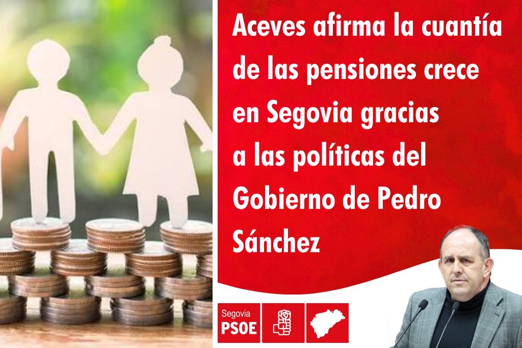 📈 Las pensiones siguen creciendo en Segovia

La pensión media por jubilación alcanza ya los 1.437€.

En 2026 subirá un 2,7%, lo que supone +534€ al año de media.

“El Gobierno de <a href="/sanchezcastejon/">Pedro Sánchez</a> garantiza la dignidad a miles de familias segovianas”

ℹ️ bit.ly/4oF3wOQ