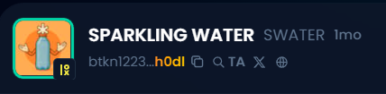thesparklywater's tweet image. Our socials have been updated.
sparklingwater.money is now bubbling there🔗✨

One fizz at a time📌.