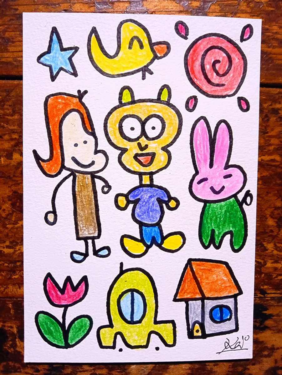 色鉛筆画再開しました🎨