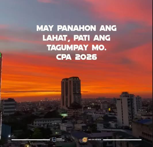 JmanLopo's tweet photo. May panahon ang lahat pati ang tagumpay mo. CPA 2026.
Hindi huli, hindi sayang. May tamang oras ang bawat pangarap, at darating ang oras mo.
Tuloy lang, Future CPA nakalaan ’yan para sa’yo. 💙

#MasterAccounting #CPA2026 #FutureCPA CPAJourney AccountingStudentsPH StudyMotivation https://t.co/15gKCCy1Ee