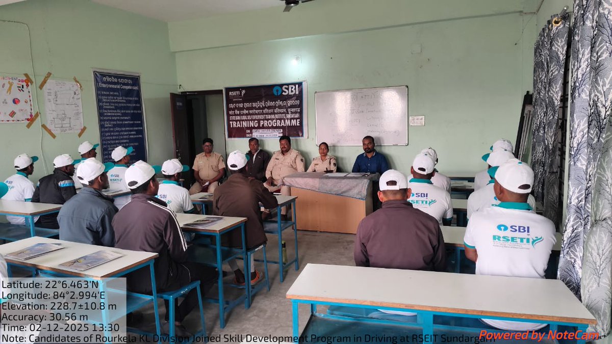 dforkl's tweet image. st Batch Candidates of Rourkela K.L. Division have successfully joined the Skill Development Program on Driving at RSETI, Sundargarh Centre.

#SkillDevelopment #DrivingTraining #RourkelaKLDivision #RSETI #Empowerment #Odisha