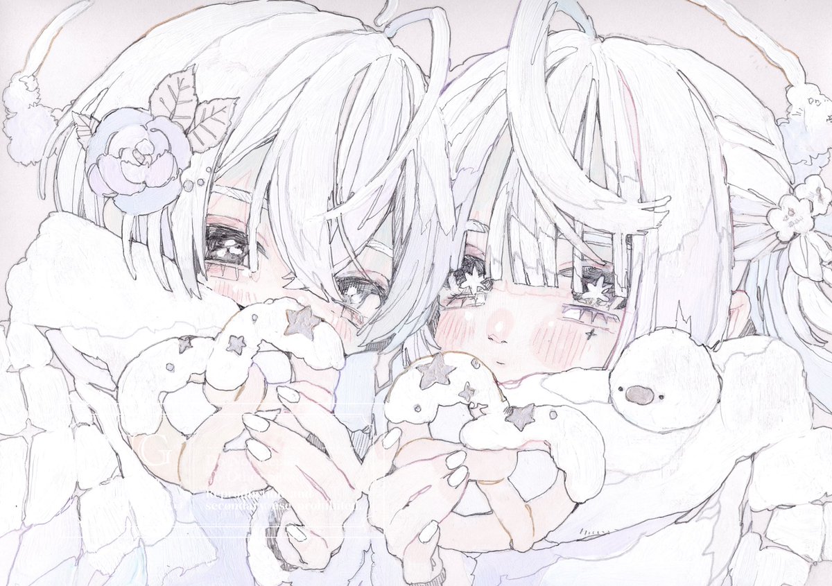 オカユウリ.原宿二人展12/12-14エーテルと白く溶ける (@blackistat2