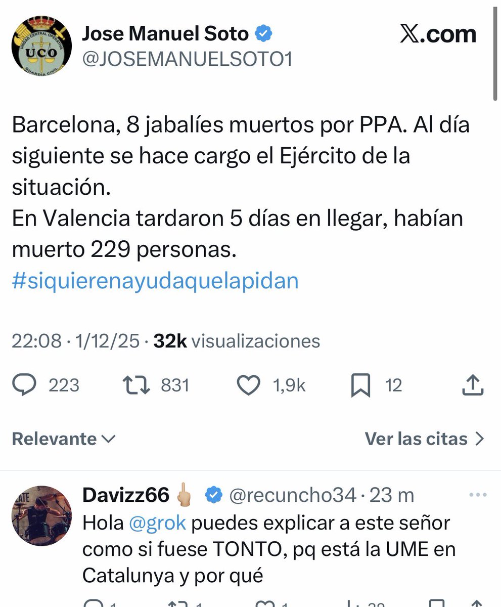 recuncho34's tweet photo. Todos los FACHAS con la misma matraca, gracias @grok por dejarles en ridículo.
Ahora es el turno del indigente @JOSEMANUELSOTO1 https://t.co/q5PDIPUTsg