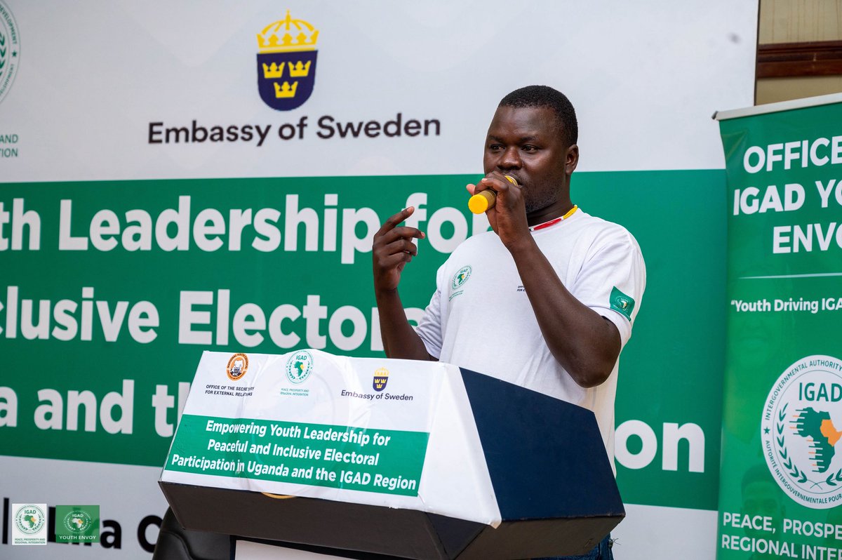 IGADYouthEnvoy's tweet image. The Karamoja Caucus Chair Representative noted that youth in the sub-region have been vulnerable to manipulation due to #insecurity, limited #opportunities, and #misinformation. He emphasized that reducing election-related risks in #Karamoja required stronger early-warning and