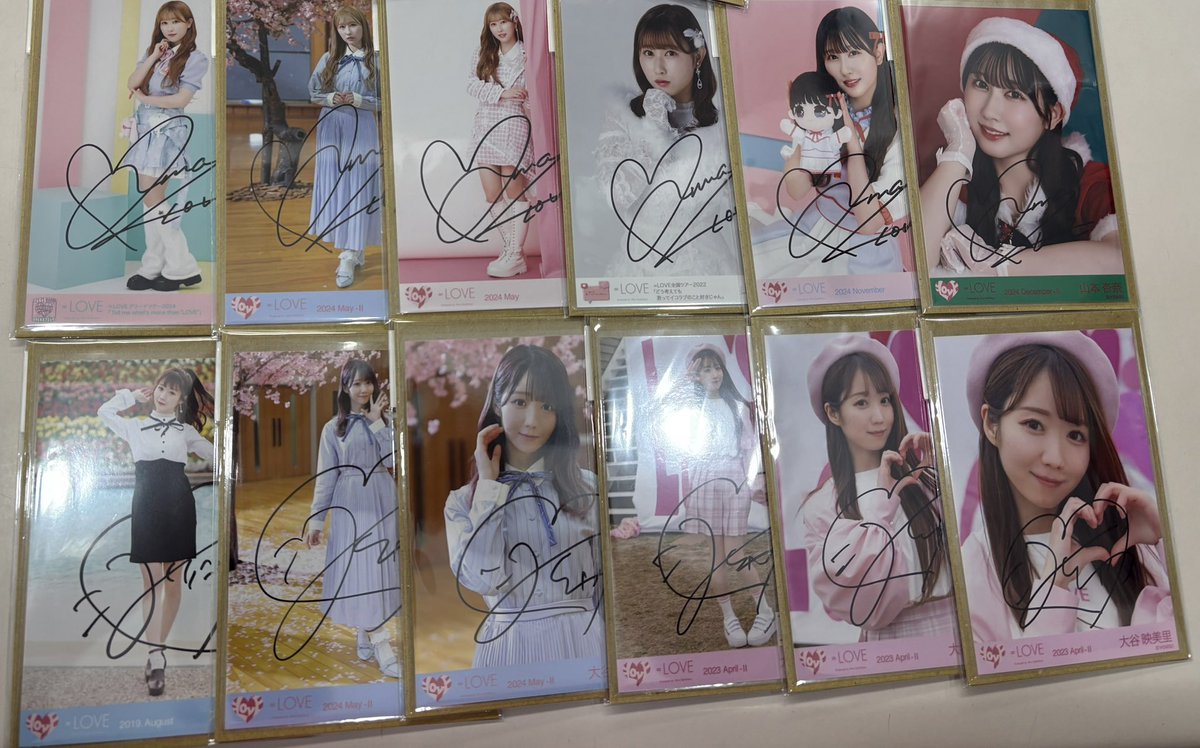 大谷映美里ちゃん 山本杏奈ちゃん 直筆サイン入り生写真が色々入荷して