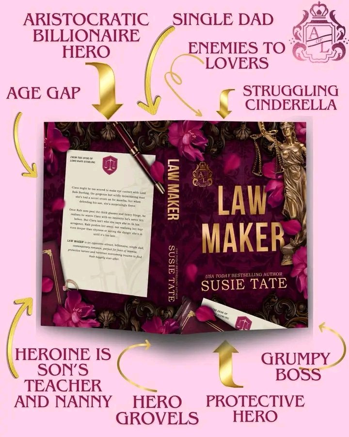 3 months until Law Maker’s release! 🎉💕
Full jacket cover reveal from the incredibly talented @trcdesignsbycat ✨. I can’t wait to share Rafe and Clara’s story 🤩

#romancebooks #contemporaryromancereads #romcombooks #oppositesattractromance #susietateauthor