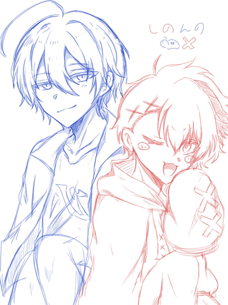 休憩中に描いた落書きしのんの