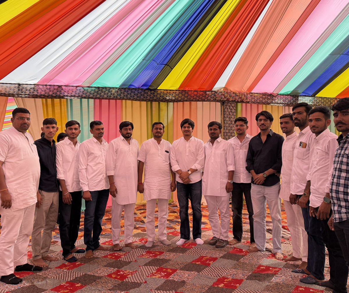 धन्ने का तला, बाड़मेर में श्री मगाराम जी व श्री भूराराम जी भादू के यहाँ विवाह समारोह में।