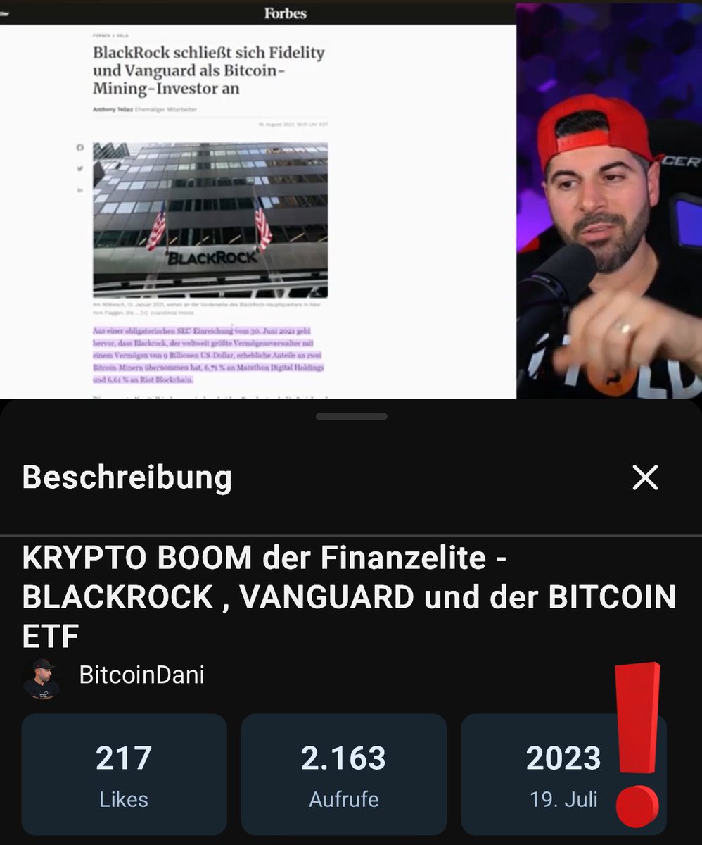 Meine Reise geht zurück bis ins Jahr 2023, als ich zum ersten Mal über BlackRock und Vanguard berichtet habe. Damals lag der Fokus auf etwas, das viele übersehen haben.
BlackRock und Vanguard begannen im selben Quartal, in dem China den Mining-Bann ausgesprochen hatte, massiv in