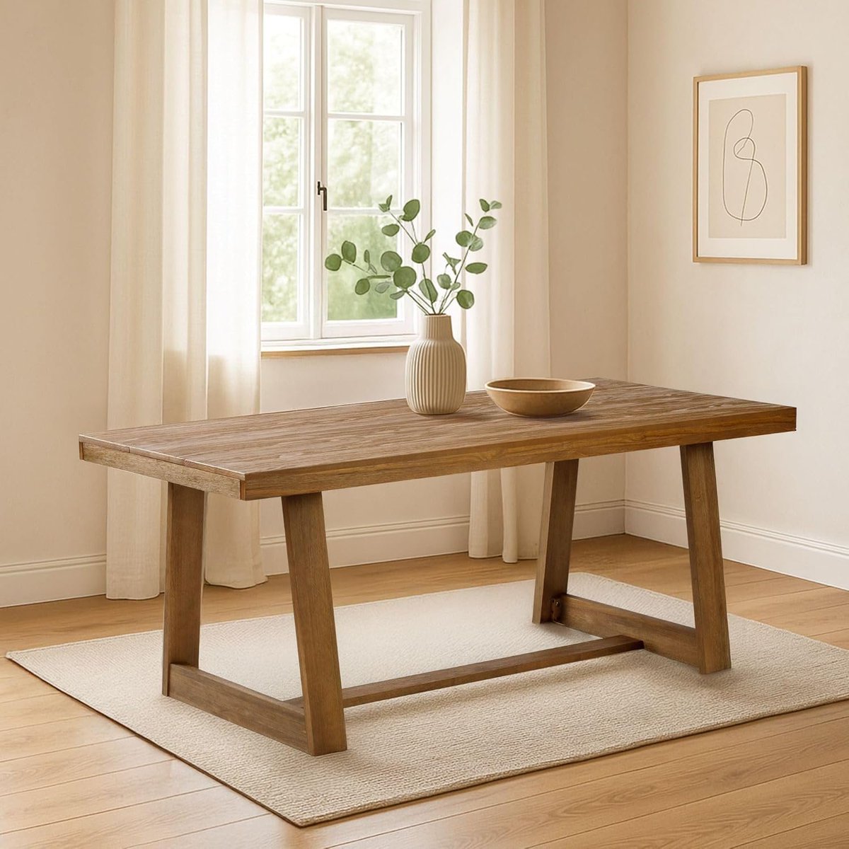babyfashionusa's tweet image. Plank+Beam 72 Inch Farmhouse Dining Table, Solid Wood Rustic Kitchen Table, Large Wooden Rectangular Dinner Table for Dining Room, Home Office, Living Room Furniture, Easy Assembly, Pecan Wirebrush

Price :  $305.15

sovrn.co/i3ftk1n

#ad #Table

Image Credit :  amazon