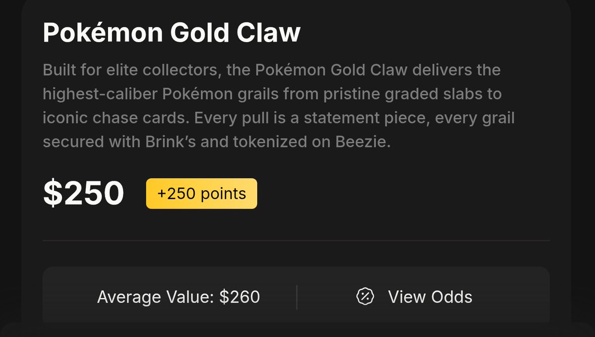 dtudball14's tweet photo. Have you seen the latest restock of @beezie's Gold Claw? 👀

Full of 🔥🔥

Look at those juicy odds. No better time to get clawing!

Keep or swap, but rack up those Beezie Points either way.

#clawislife https://t.co/LkcAtVamlt