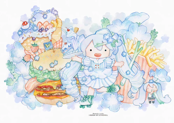 リンク踏めなかったらすみません 以前39の日にupしたダイナーみくちゃんです!