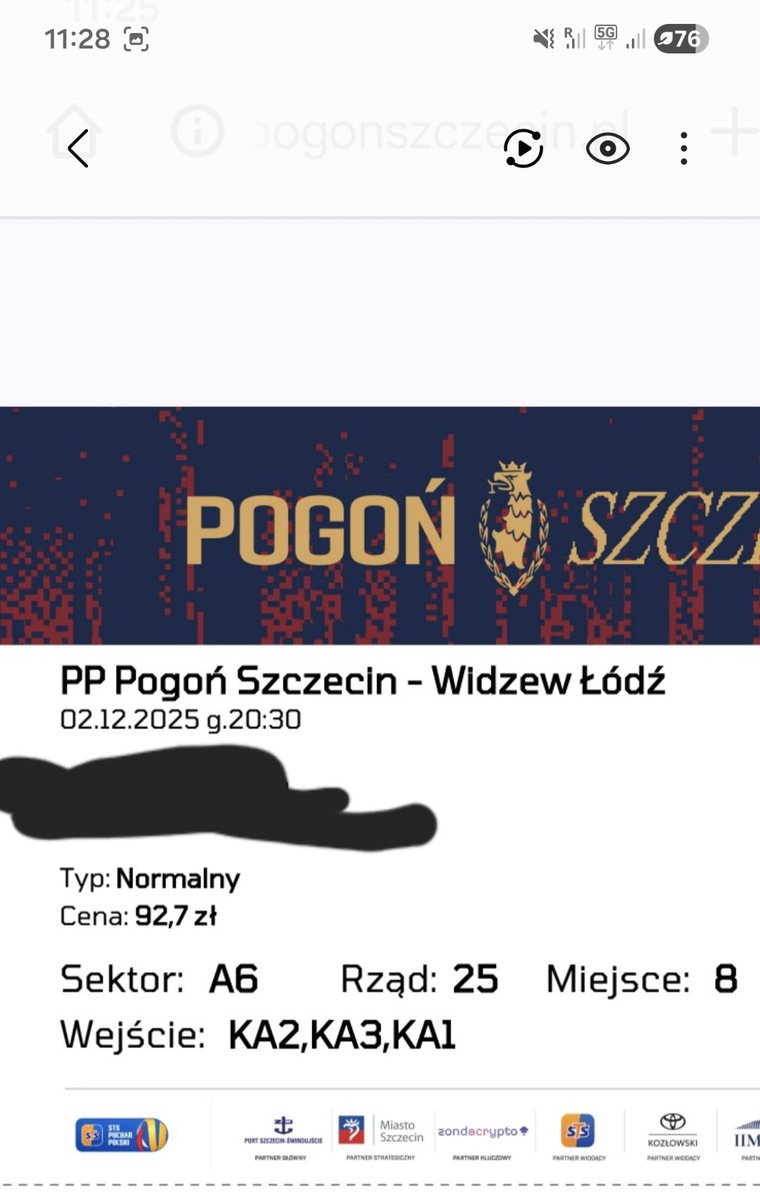 Hej,
Oddam bilet za herbatę i popcorn dla córy bo mi się jedna osoba wykruszyła.
#POGWID 
<a href="/PogonSzczecin/">Pogoń Szczecin</a> 
Bardzo proszę o przekazanie <a href="/d_trzepacz/">Daniel Trzepacz</a>
MKS!