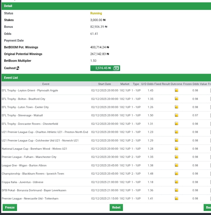 OgaNlaMedia's tweet image. Tuesday BOOM on #BET9JA
⬇️

⚪ 5 + Odds ⬇️
BOOKING CODE ➡️  3R9T7LX

⚪ 10 + Odds ⬇️
BOOKING CODE ➡️  3R9SW38

⚪ 50 + Odds ⬇️
BOOKING CODE ➡️  3R9RX5Y

May our ticket be GREEN 💚. Bet here &amp;gt;&amp;gt;&amp;gt; Bet9ja.com. 

#Bet9jaCode