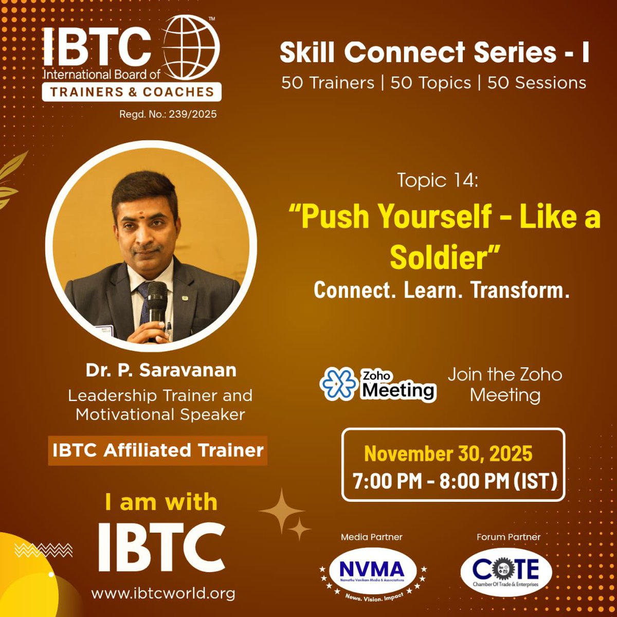 drsaravanan_p's tweet photo. Thankful for the opportunity to deliver “Push Yourself – Like a Soldier” at IBTC’s Skill Connect Series!
Great interaction, powerful insights &amp; inspiring energy from all participants.Let’s continue building resilience, discipline &amp; leadership that transforms.
#IBTC #Leadership https://t.co/rYc6aQZL3P