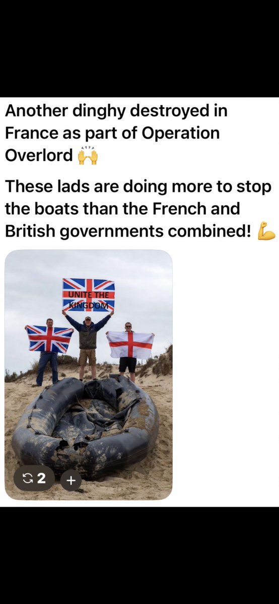 Stopping the boats by whatever means necessary  

Personally, I think it’s fantastic 

There will be no aggrieved party running to the police complaining someone has damaged their property

But if they really are smugglers ( which some people doubt) they might be a bit angry…
