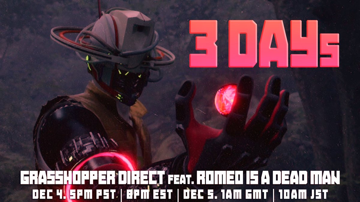 Grasshopper_EN's tweet image. JUST THREE MORE DAYS HELL YEAH🤘

#RomeoIsADeadMan #GrasshopperDirect