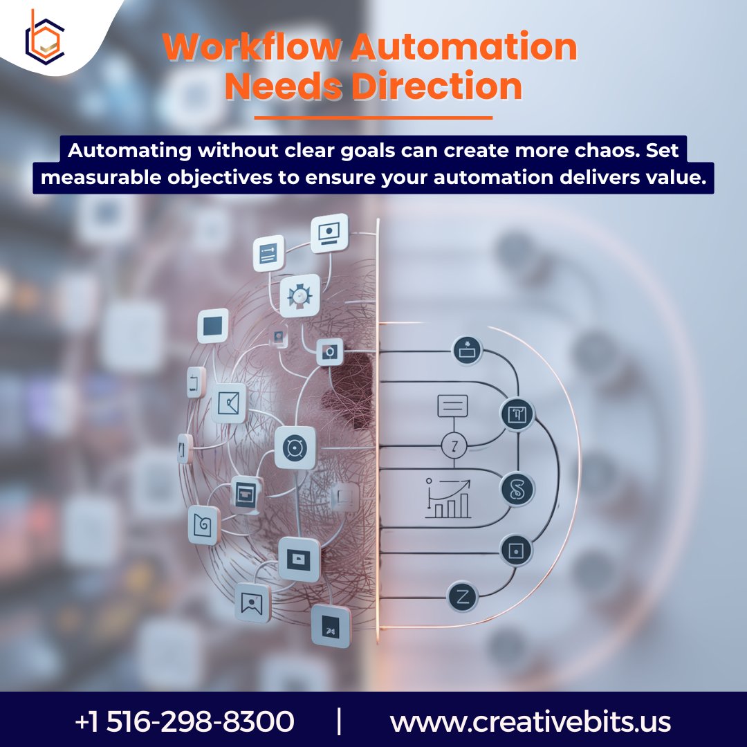 CreativeBits_us's tweet image. Too many teams automate for the wrong reason.

&quot;We need to be more efficient&quot; isn&apos;t a goal — it&apos;s a vibe.

The real question isn&apos;t &quot;what can we automate?&quot;

It&apos;s &quot;What outcome are we creating?&quot;

No goal = no impact.

#WorkflowAutomation #CreativeBits
