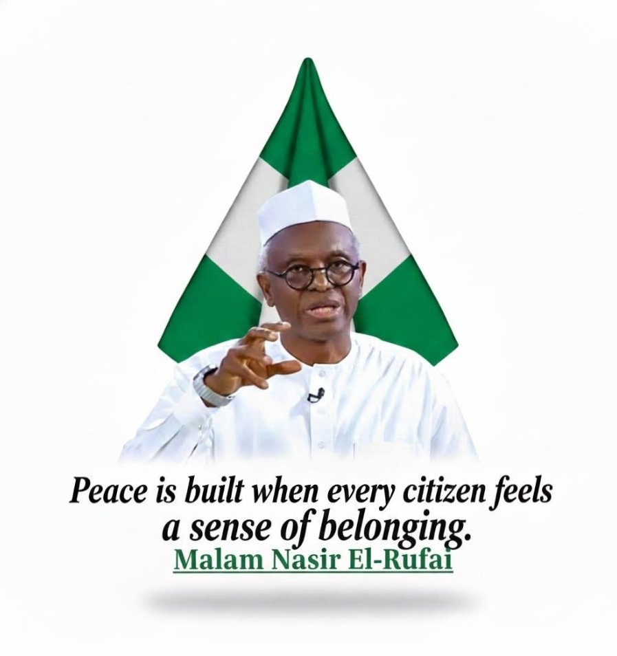 abba_hamani's tweet image. "Peace is built when every citizen feels a sense of belonging."

—Mal. @elrufai