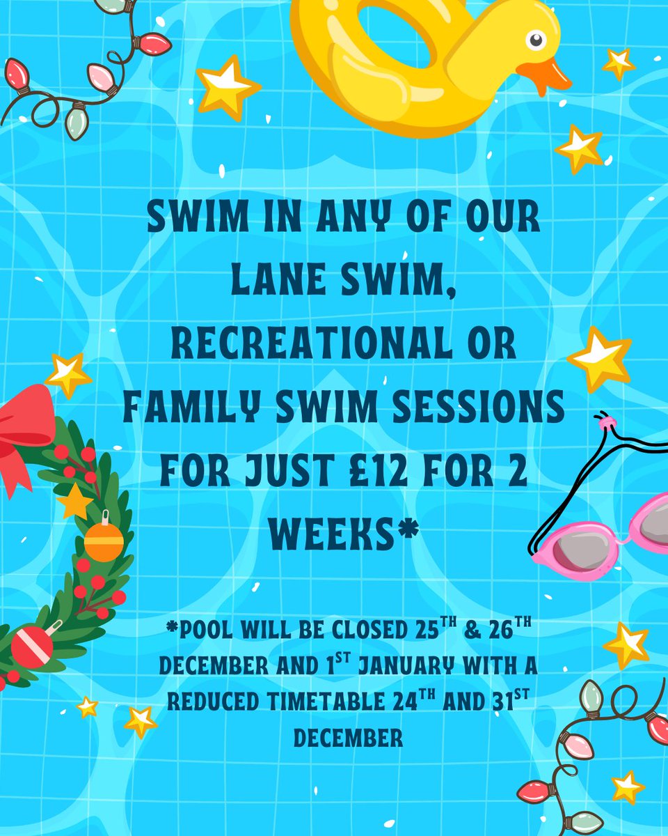 🎄Christmas wouldn't be Christmas without a special Swim offer!🎄#walesnationalpool #swimfit