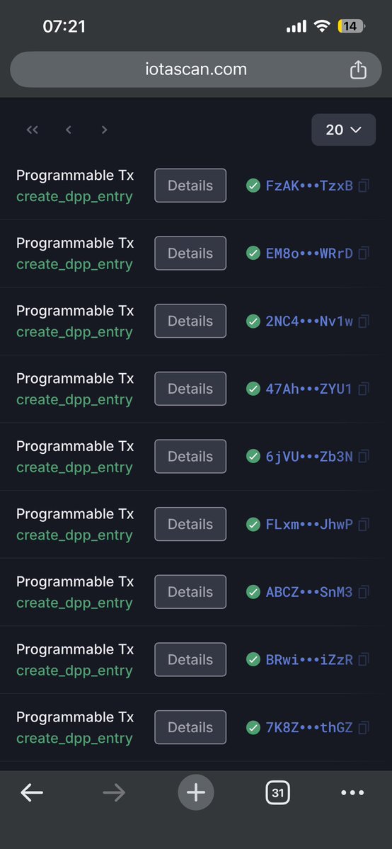 Over 100 „create_dpp_entry“ in the last 24h on the iota Mainnet.

„On date X, wallet 0x4636… created a Construction DPP with ID b69b57… and content hash a03c7c….
It’s stored in the traceability system with a 10-year retention and marked as ‘DPP Created’.”

Who issued those?