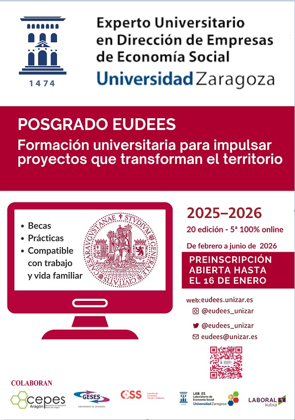 20ª EDICIÓN - 5ª EDICIÓN 100% ON-LINE
lnkd.in/d2XpGGJ8 
📅 Fechas de impartición: 6 febrero al 24 junio de 2026
🏺 Créditos ECTS: 12 créditos (120 horas)
📃 Preinscripción: hasta el 16 enero 2026
📜 Matrícula: 19 enero al 5 febrero 2026
🪙 Becas de matrícula disponibles