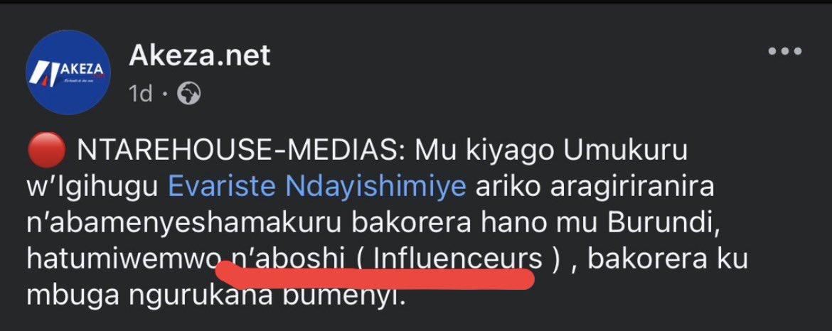 Aboshi nyene? Kwosha?🤔 iryo rivuga none ko risigura ikintu kitari ciza!

FR: <a href="/Dj_Philbyte/">Dj_Philbyte</a> a INFLUENCÉ ses fans à écouter sa musique.

KIR : <a href="/Dj_Philbyte/">Dj_Philbyte</a> YOHEJE abakunzi biwe kwumviriza umuziki wiwe.

Ntaco tutazobona🤣🤣🤣