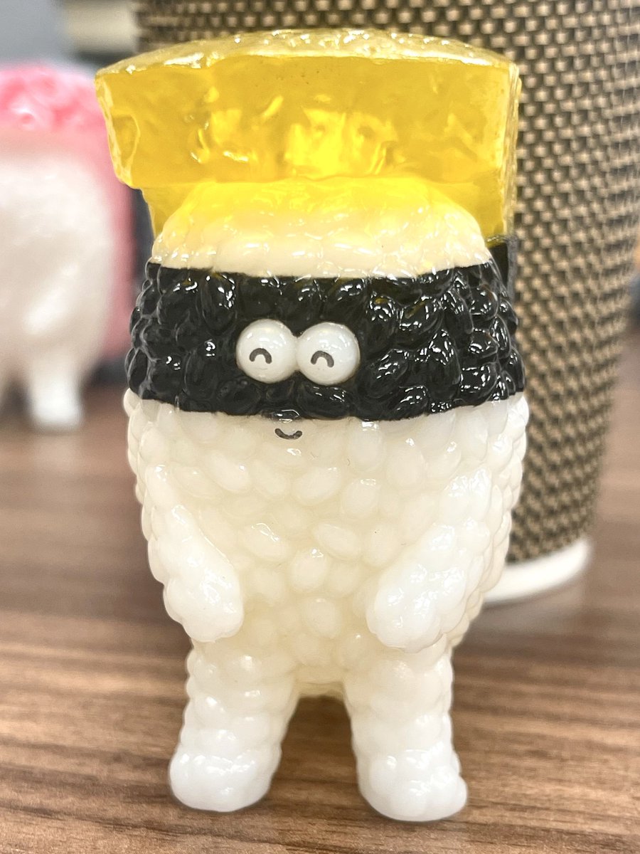 半熟タマゴも笑顔にしてみた😊 ちょいと左目傾いたけど…まぁいっか