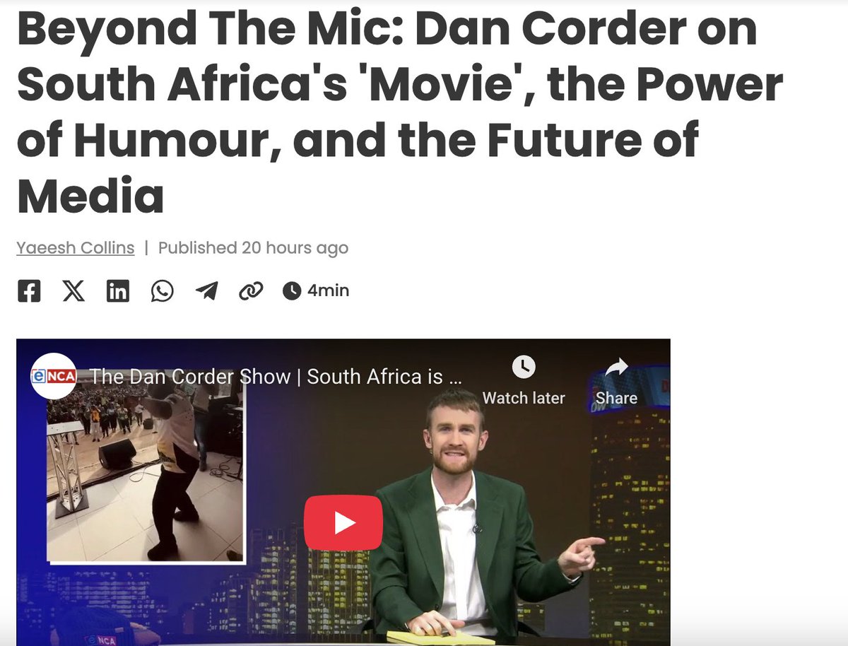 DanCorderOnAir's tweet image. Ending the year with a nice profile, thank you. Read it here: iol.co.za/entertainment/…